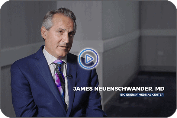 Video still from a testimonial by James Neuenschwander, MD - MosaicDX