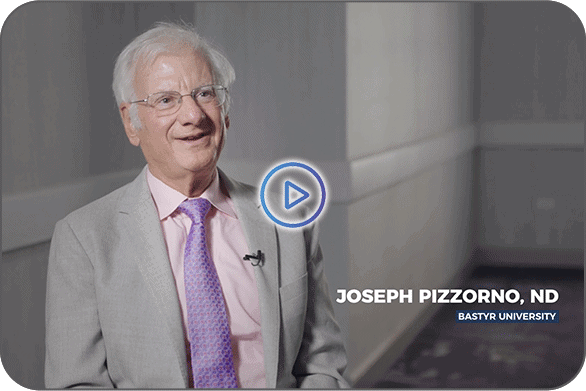 Video still of testiomial from Joseph Pizzorno, ND, about GPL-Tox profile - MosaicDX