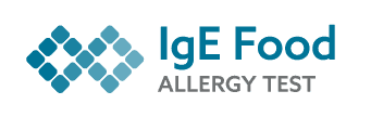 IgE Food Allergy Test banner and log in blue and gray - MosaicDX