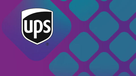 UPS logo on a decorative background to show how UPS assists with test collection - MosaicDX
